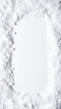 雪のフレーム素材 背景素材 9:16サイズ AI生成素材