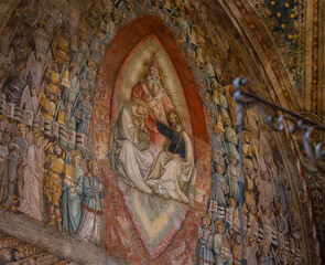 Fresco painting depicting Heaven and The Last Judgment, Basilica di San Petronio © Michael Niehaus