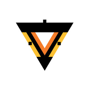 Geometric abstract triangle logo