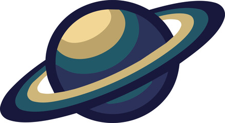 Saturn Planet Rings Astronomy Cosmos Outer Space Galaxy Emblem © Rove