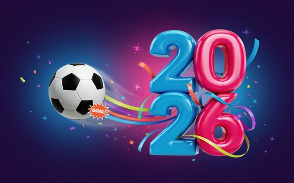 Soccer ball with 2020 celebration lights