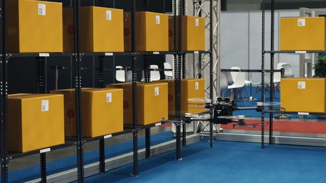 High-speed industrial robotic arm working on manufacturing line for efficiency.