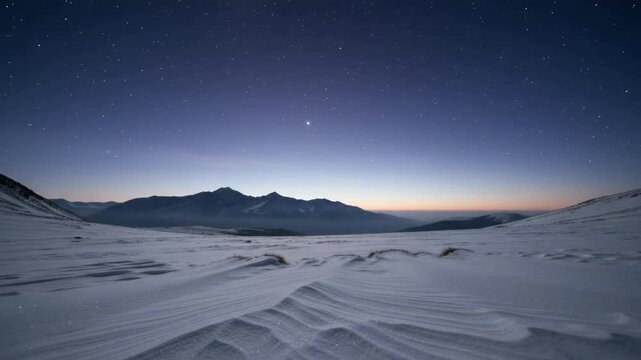 Sunlight returning to a snow-covered mountain valley during winter solstice transition