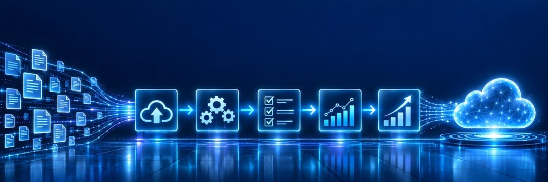 Automated Cloud Upload Workflow and Document Processing Analytics System