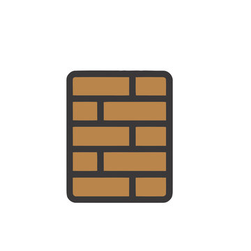 Brick wall icon