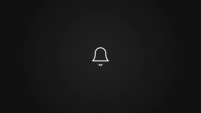 Notification Alert Bell Seamless Loop 4K
