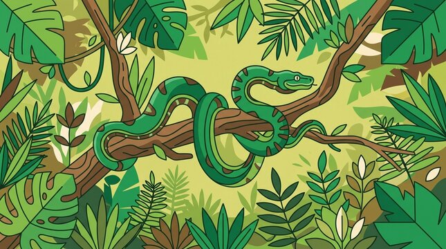 green tree python