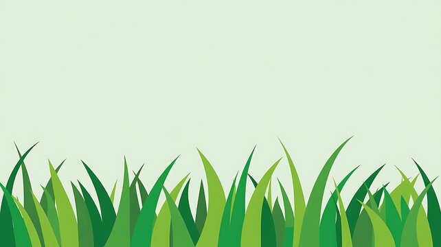 Vector grass border 