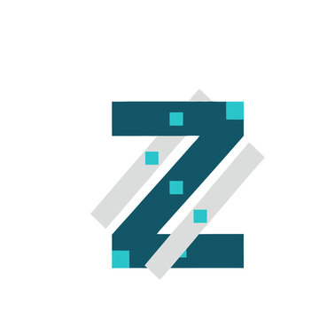 Letter Z with geometric pattern