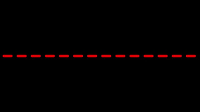 Animation of a path from one point to another. Goal concept. Dotted line animation on transparent background. 4K