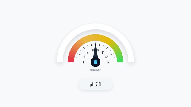 Interactive Soil pH Scale Meter Dial