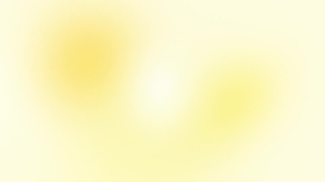 Bright soft lemon yellow and cream pastel lights drifting on light background, seamless abstract gradient loop for spring, kids and cheerful lifestyle content