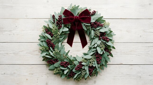 Creative festive Christmas graphic illustration or flat lay beautifully designed