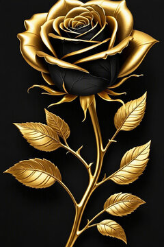 yellow rose on black background