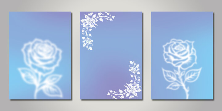 Indigo blue botanical Card Invitation, floral invite thank you, rsvp modern card Design in leaf and flower water color texture decorative Vector elegant rustic template