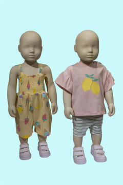 Two children's mannequins
