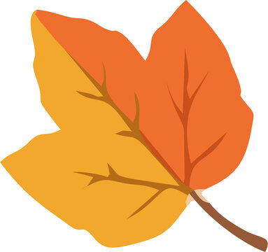 Hand Holding Autumn Leaf Vector Illustration, Nature and Seasonal Fall Design with Botanical Foliage, Ecology and Garden Theme