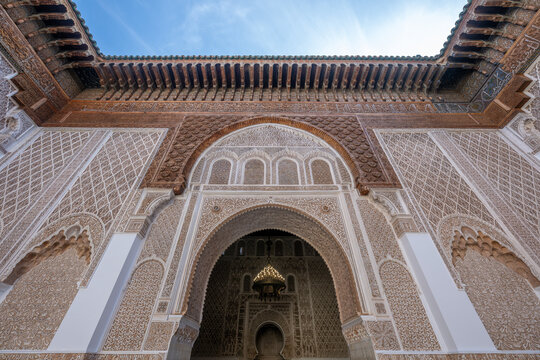 Ben Youssef Madrasa Entrance - Marrakesh, Morocco