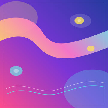 Abstract blue background with circles