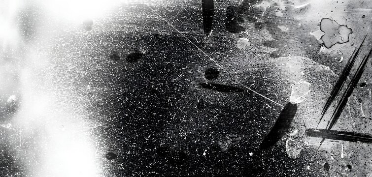 Vintage distressed old photo light leaks, film grain, dust and scratches transparent texture overlay with vignette border. Dirty grunge analog 8k widescreen retro effect background with copy space.