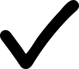 Simple black checkmark icon © Image Creator