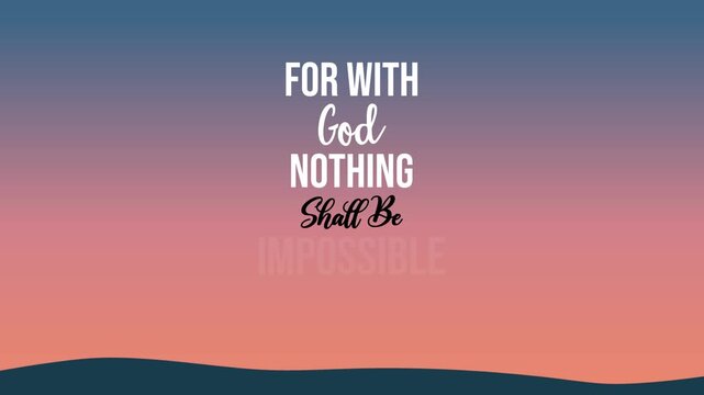 Bible Quote Animated Video. Holy Bible Verse Animation Background.