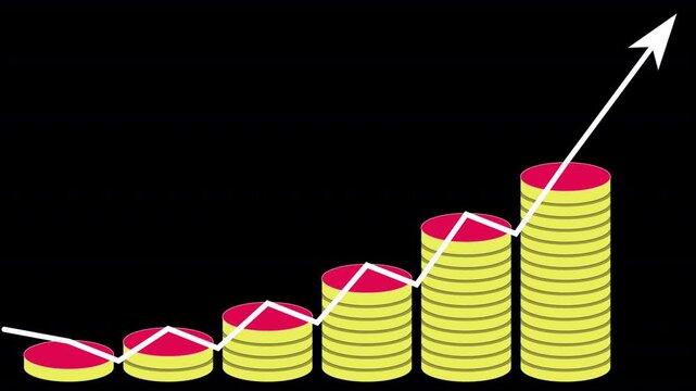 Six pink and yellow round buttons arranged in a horizontal row against a overlay Transparent background representing a simple navigation interface design