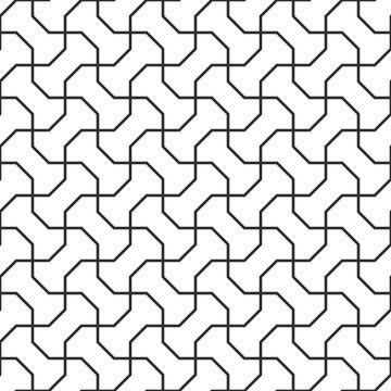 Intricate geometric maze pattern with interlocking shapes