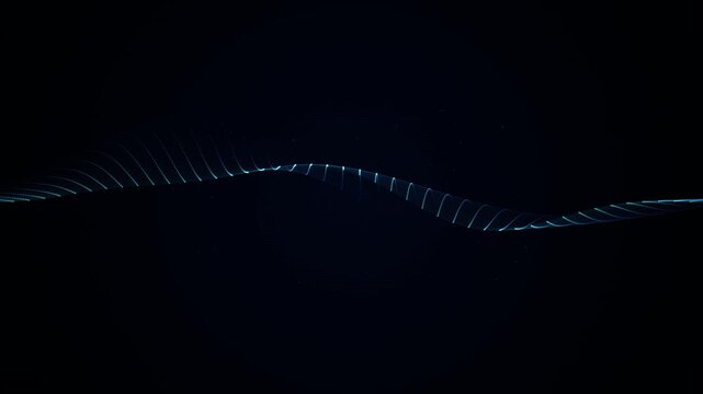 Digital Cyber Eye Topographic Grid Motion Graphics Loop