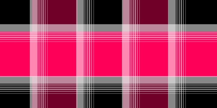 Pink black plaid tartan check pattern seamless background