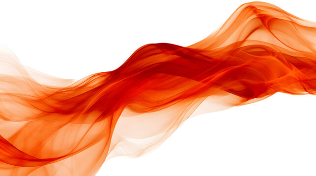 Fiery smoke wave isolated on transparent background isolated on transparent background