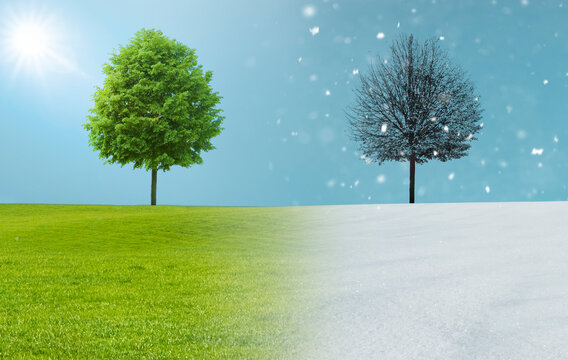 Wetterwechsel von sommer zu Winter