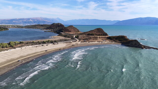 Dalan Beach Vlore Albania Aerial View