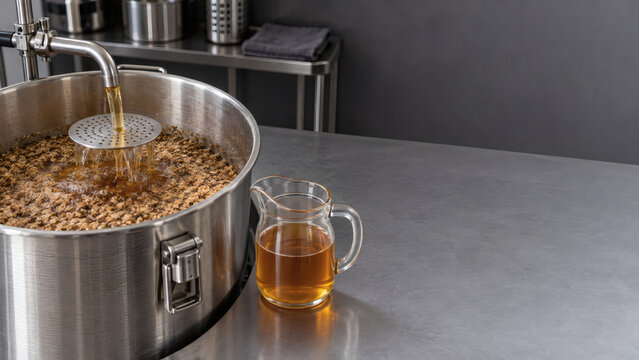 Recirculating clear wort over a grain bed during vorlauf