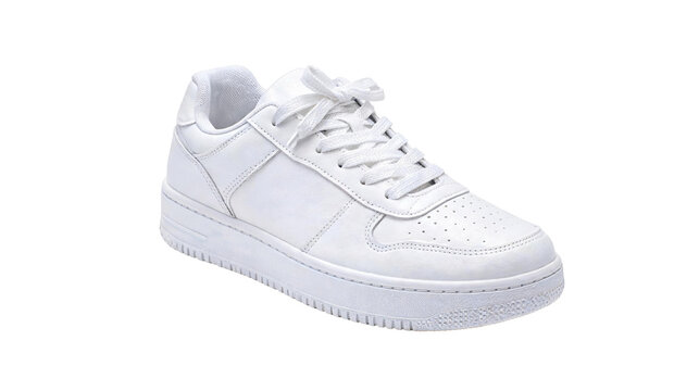 White Shoe PNG Cutout Isolated on Transparent Background