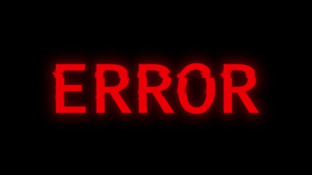 Error glitch message - loop