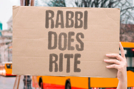 "Rabbi Does Rite" A religious ceremony permanently alters a baby's body. CIRCUMCISION. RELIGION. RITUAL. INFANT. COVENANT.