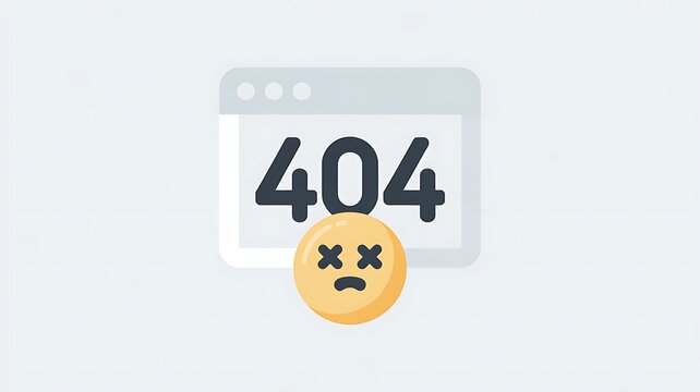 404 error page not found web design icon