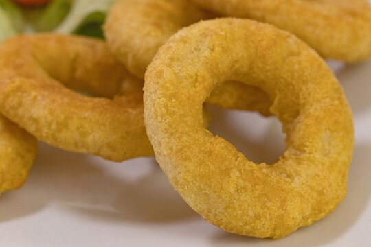 Calamars &agrave; la romaine croustillants, en gros plan
