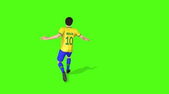 penalty kick green screen