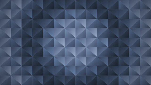 Abstract dark blue geometric pattern pulsating in seamless loop motion.
