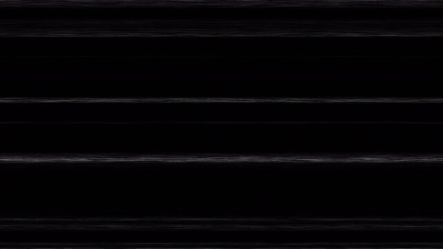 4K TV noise animation with realistic horizontal scan lines and transparent alpha channel overlay effect
