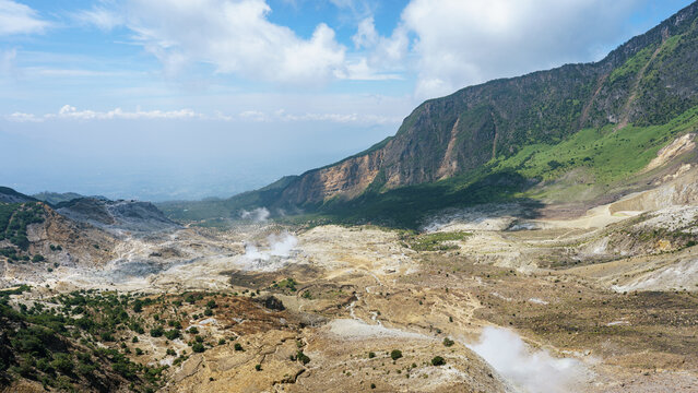 Papandayan Volcanic Area in Java. Indonesia 