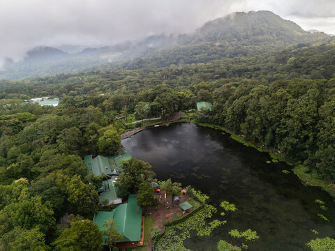 Lake in Selva Nicaragua aerial view