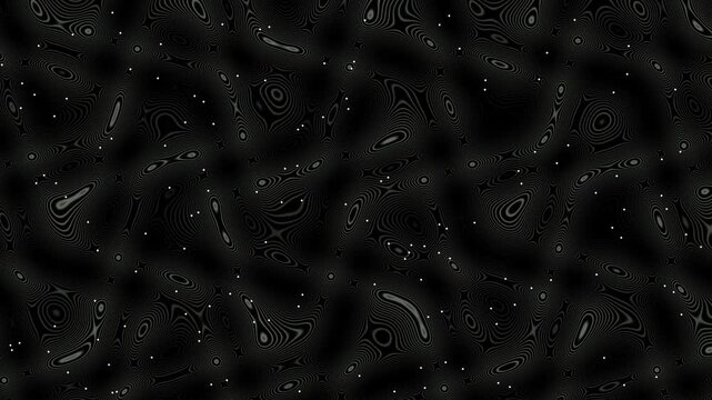 Monochrome Metallic Contour Lines Shifting Surface Animation