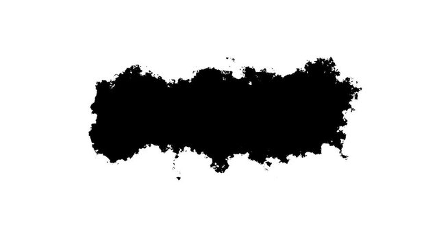 Several ink drops around on wet paper, artistic ink splatter splash effect, 4k animation