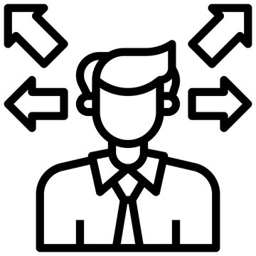 Professional skills development concept illustration