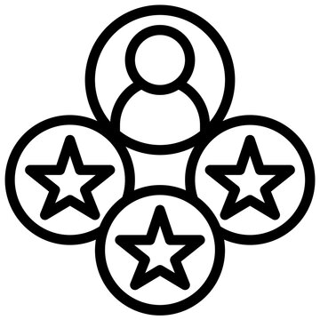 Customer rating satisfaction achievement illustration