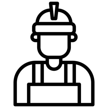 Professional worker employee profile illustration