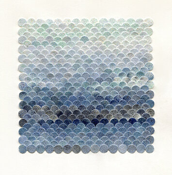 Fish scale abstract art